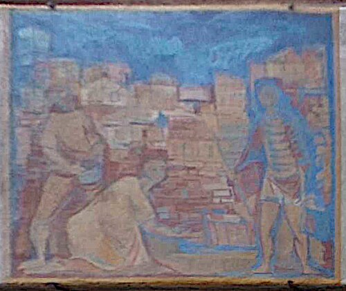 Muratori al lavoro, 1961, Luca Campano