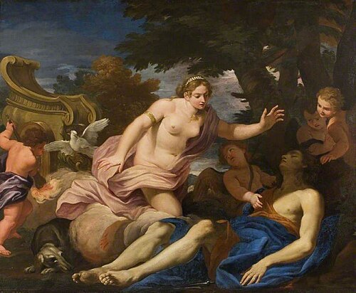 Venus and the Death of Adonis, 1678, Ludovico Gimignani