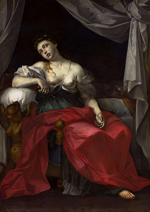 The Death of Lucretia., 1701, Ludovico Mazzanti