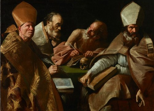 Les quatre pères de l'Église latine, 1635, Luigi Primo