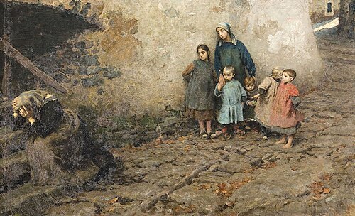 La scuola del dolore, 1895, Luigi Rossi