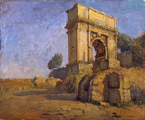 L'Arco di Traiano a Roma, 1933, Luigi Zago
