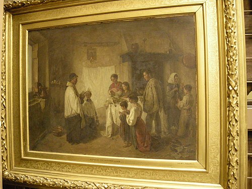 Blessing the Passover Lamb, 1854, Luigi Zuccoli