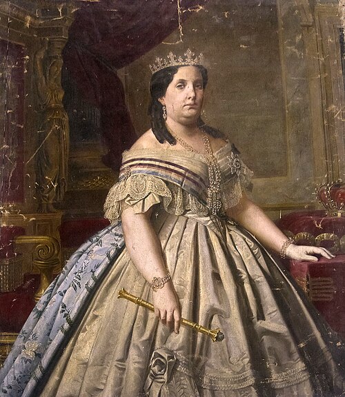 Isabel II reina de España, 1860, Luis de Madrazo
