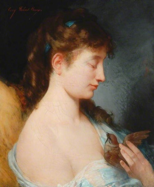 Lesbia and the Sparrow, , Tony Robert-Fleury