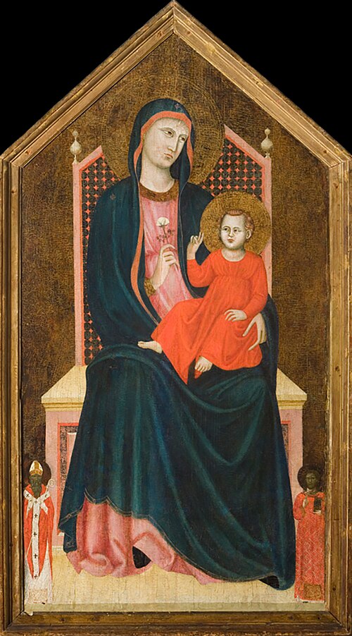 Vierge à l'enfant trônant, 1310, Maestro del Trittico Horne