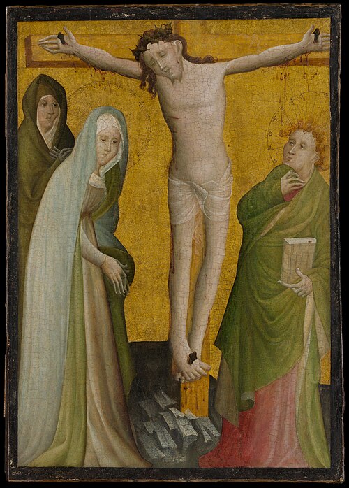 The Crucifixion, 1400, Master of the Berswordt Altar