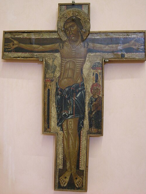 Crucifix du Maestro della croce 434 de Fiesole, 1230, Maestro della Croce 434