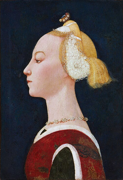 Portrait de femme, 1450, Maître de la Nativité de Caste