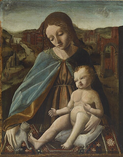 Vierge à l'Enfant, 1483, Maître du retable Sforzesca