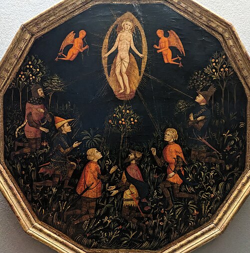 Le Triomphe de Vénus vénérée par six amoureux légendaires, 1425, Maître de San Martino a Mensola