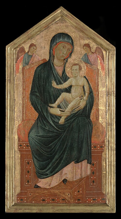 Virgin and Child Enthroned with Two Angel, 1290, Maître de Varlungo