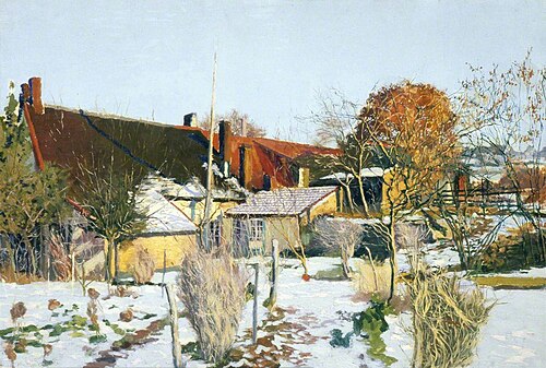 A Thaw, Sunset, 1908, Manuel Luque