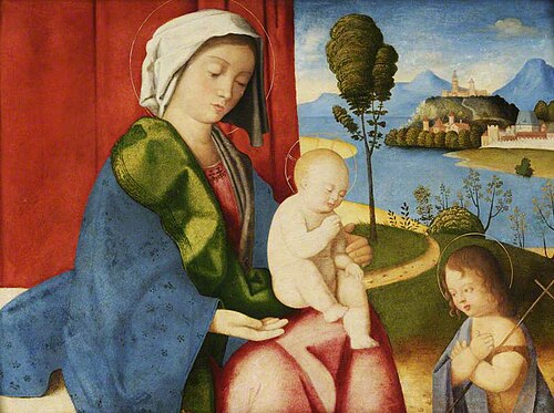The Virgin and Child with the Infant Saint John, , Marco Bello