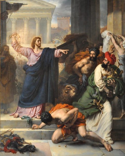 Le Christ chassant les marchands du Temple, 1820, Antoine-Jean-Baptiste Thomas