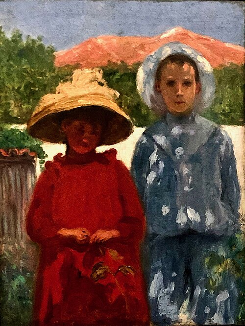 Retrato dos filhos do pintor, 1900, António Carneiro