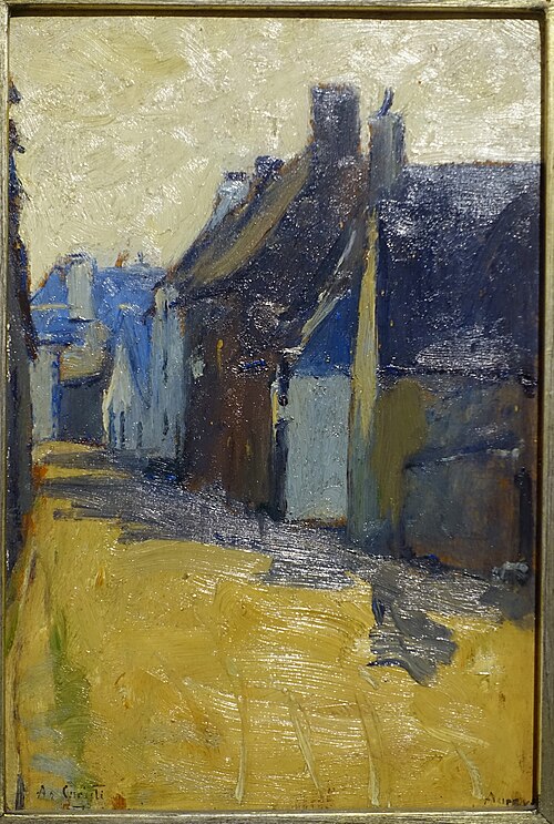 Rua na Bretanha, 1899, António Carneiro