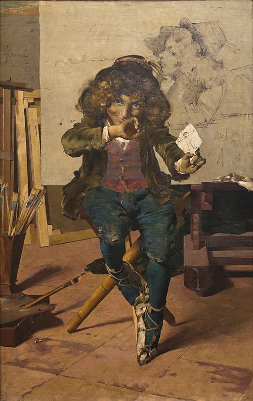 Waiting for Success, 1882, Henrique Pousão