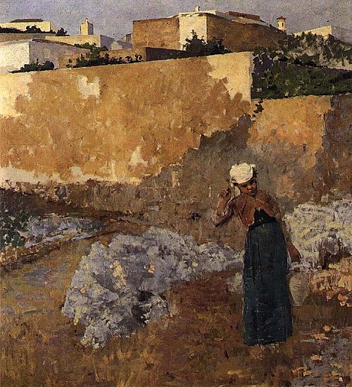 Water-maker, 1883, Henrique Pousão