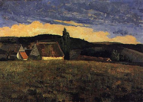 Landscape - Saint-Sauves, 1881, Henrique Pousão