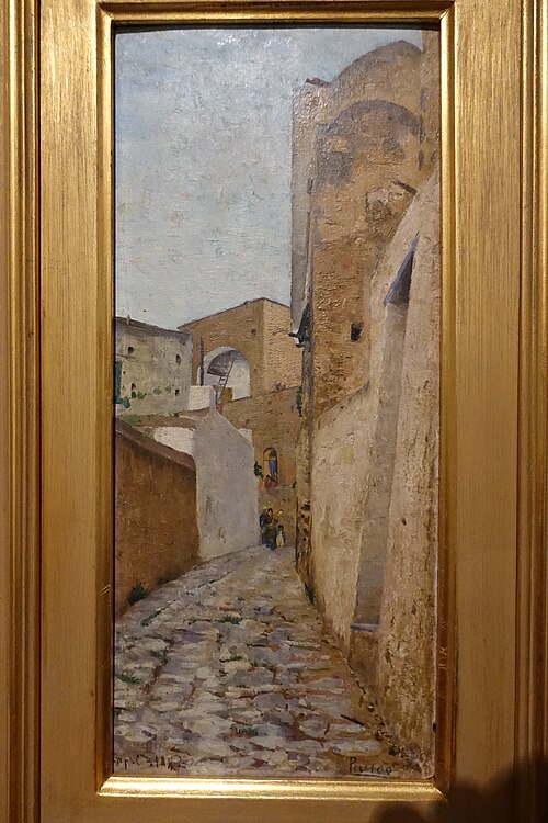 Street of Capri, 1882, Henrique Pousão