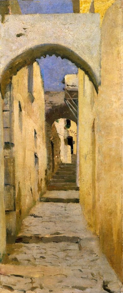 Street of Capri II, 1882, Henrique Pousão