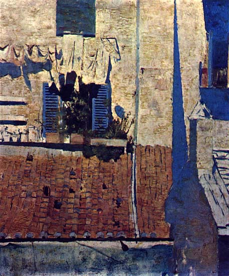 The House of Blue Shutters, 1883, Henrique Pousão