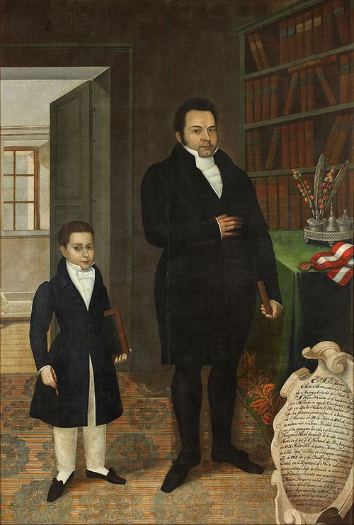 Mariano Alejo Álvarez and his Son, 1834, José Gil de Castro