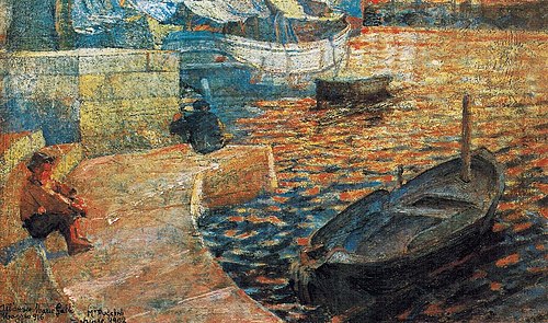 Boys on the Dock, 1902, Mario Puccini