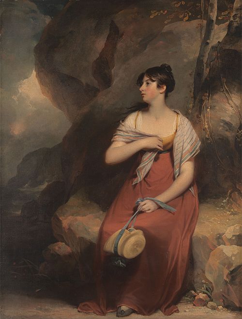 A Woman in a Landscape, 1840, Martin Archer Shee