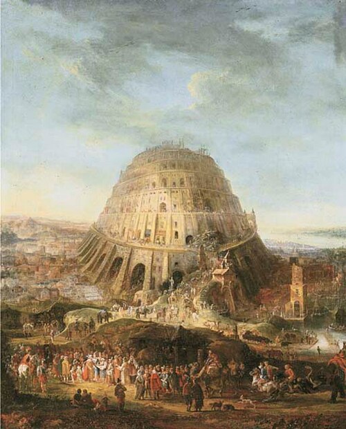 The tower of Babel, 1692, Mathys Schoevaerdts
