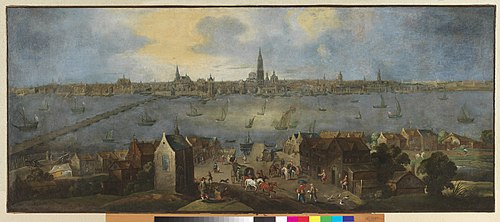 Vue de la rade d'Anvers, 1692, Mathys Schoevaerdts