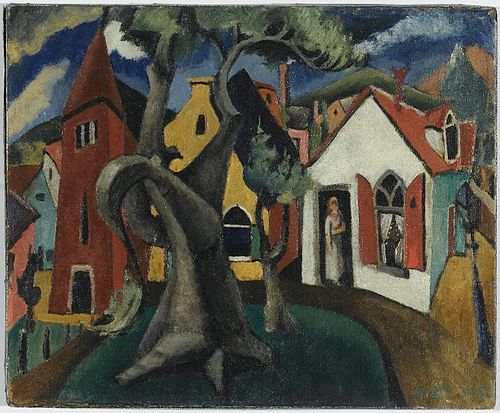 Village Scene, 1915, Maurice Sterne