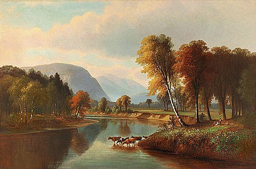 Saco River, North Conway, 1874, Benjamin Champney