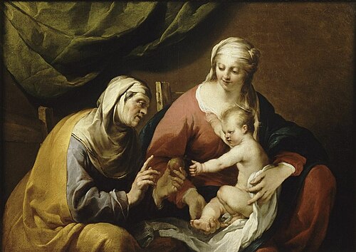 La Vierge, l'Enfant Jésus et sainte Anne, 1650, Jacques Blanchard