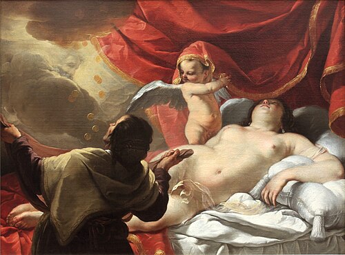 Danaé, 1631, Jacques Blanchard