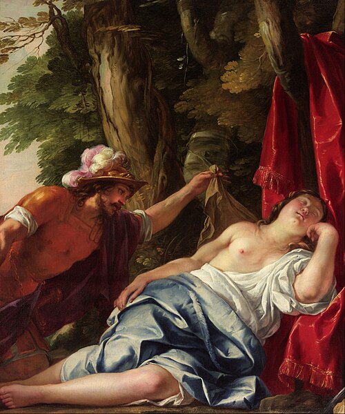 Mars et la vestale, 1638, Jacques Blanchard