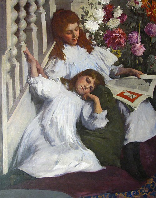 Sisters, 1895, Elizabeth Forbes