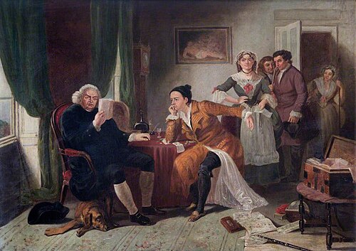 Dr Johnson (1709–1784), Reading 'The Vicar of Wakefield' by Oliver Goldsmith, 1860, Edward Matthew Ward