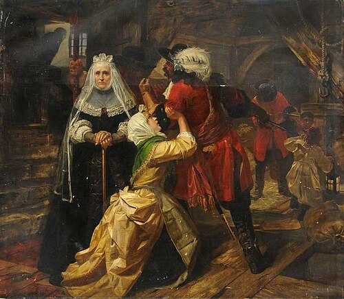 The Concealment of the Fugitive by Alice Lisle (after the Battle of Sedgemoor in the Reign of James , 1858, Edward Matthew Ward