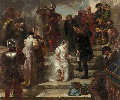 Anne Boleyn at the Queen's Stairs, 1871, Edward Matthew Ward
