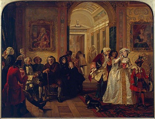 Doctor Johnson in the Ante-Room of the Lord Chesterfield Waiting for an Audience, 1748, 1845, Edward Matthew Ward
