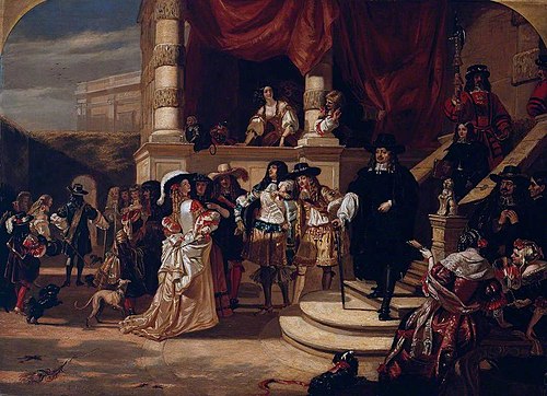 The Disgrace of Lord Clarendon, after his Last Interview with the King - Scene at Whitehall Palace, , 1846, Edward Matthew Ward