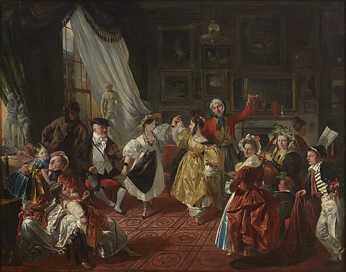 A Game of Charades, 1840, Edward Matthew Ward