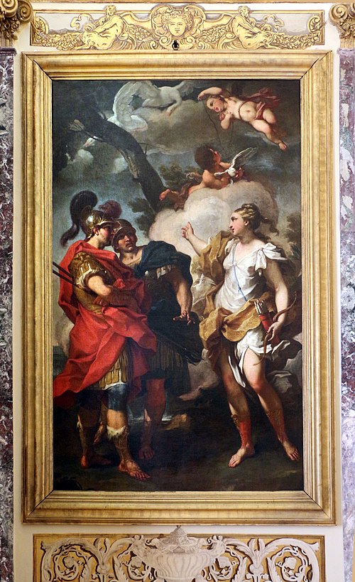 Vénus la chasseresse apparaissant à Énée et Acates, 1713, Antonio Balestra