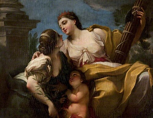 Justice and Peace Embracing, 1700, Antonio Balestra
