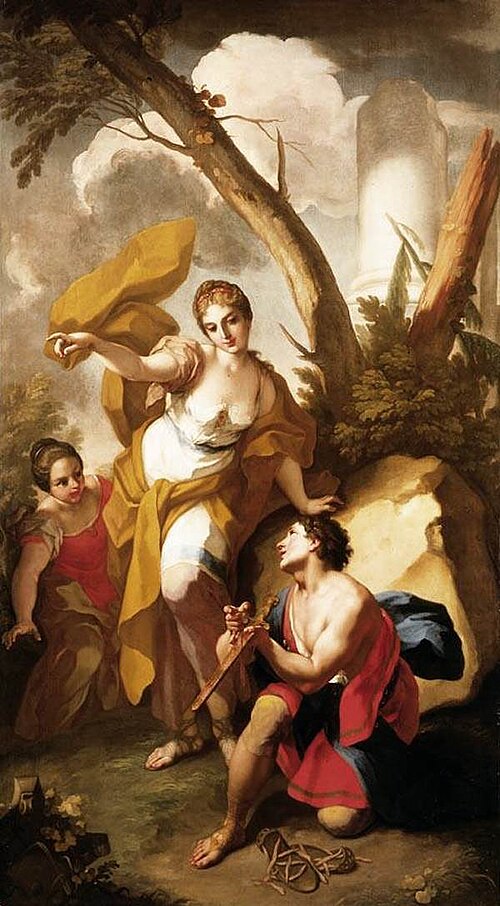Theseus Discovering his Father's Sword, 1750, Antonio Balestra