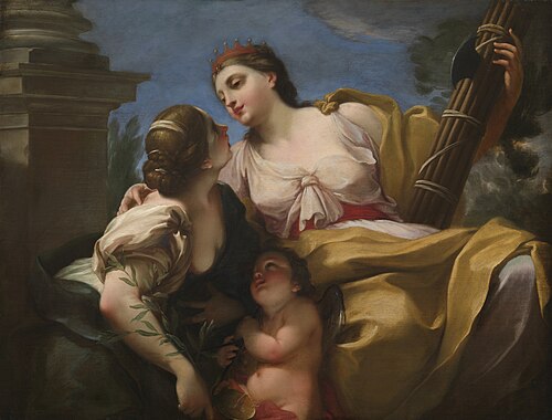 Justice and Peace Embracing, 1700, Antonio Balestra