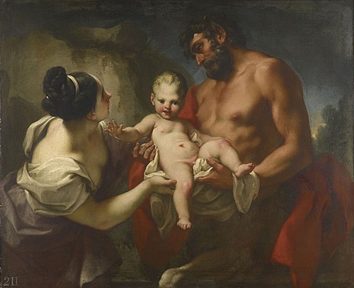 The Centaur Chiron Receiving the Infant Achilles, 1715, Antonio Balestra