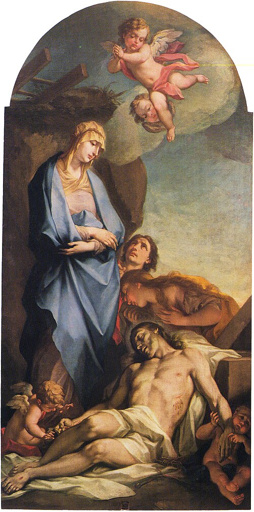 Vergine addolorata e Cristo morto, 1724, Antonio Balestra